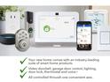 Innovative smart home suite controlling video doorbell, garage, lighting, door lock and thermostat from one app at 632 Kimberwick Dr, Locust Grove, GA 30248