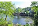 Scenic view of the lake surrounded by mature trees, showing the serene waterfront location at 4730 W Forest Peak, Marietta, GA 30066