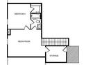 Second floor layout includes bedrooms, media room and storage space at 5235 Memento Trace, Cumming, GA 30040