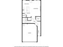 Floorplan displaying layout including garage, foyer, kitchen, dining area, living room, pantry, bath, and hall at 11569 Kimberly Way # 26, Hampton, GA 30228