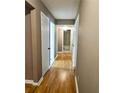 Hallway with a view of the bathroom and neutral paint at 2388 Lawrenceville Hwy # D, Decatur, GA 30033