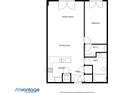 Floor plan of a condo featuring a Gathering room, bedroom, dining area, kitchen, and bath at 325 E Paces Ferry Ne Rd # 312, Atlanta, GA 30305