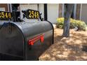 Close-up of the mailbox with clear house numbers, providing easy identification for visitors at 2548 Gadsen Walk, Duluth, GA 30097