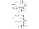 Detailed floor plan of a two-story home, showing layout of rooms and dimensions at 2589 Cajun Dr, Marietta, GA 30066