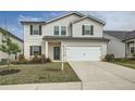 Charming two-story home with a combination of brick and siding exterior with a two car garage and concrete driveway at 4929 Dufour Dr, Lilburn, GA 30047