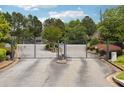 Gated community entrance for added security and privacy at 600 Bedfort Dr, Duluth, GA 30096