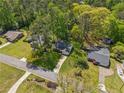 Aerial view of a home with mature trees in a residential neighborhood at 4425 Reef Rd, Marietta, GA 30066
