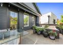 Inviting patio with comfortable seating, string lights, and a dining area at 558 Bismark Ne Rd, Atlanta, GA 30324