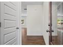 Hallway with hardwood floors at 136 Grant Dr, Canton, GA 30114