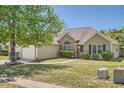 Well-kept home with stone accents, manicured lawn, and a two-car garage adding to the home's curb appeal at 4719 Score Ct, Snellville, GA 30039