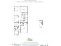 Detailed floor plan showcasing two bedrooms, two bathrooms, study, a covered side patio, and a 2-car garage in a 2,285 square foot home at 34 English Barn Way, Hiram, GA 30141