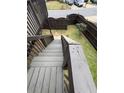 Exterior set of stairs leading to fenced in backyard at 1703 Feast Ct, Cumming, GA 30040