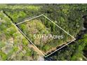 Aerial view showcasing a 5+ acre lot surrounded by lush greenery and mature trees at 1660 Maple Ridge Dr, Loganville, GA 30052