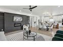 Inviting living and kitchen area with sleek finishes, dining space, and modern appliances at 1882 Francis Nw Ave, Atlanta, GA 30318