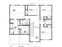 Second floor plan including an owner's suite, bath, walk-in closet, and bedrooms at 484 Charleston Pl, Villa Rica, GA 30180
