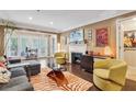 Cozy living room features a fireplace, stylish decor, and comfortable seating, perfect for relaxation at 3201 Lenox Ne Rd # 22, Atlanta, GA 30324