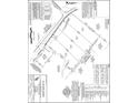 Plat map showcasing the lot's dimensions, street access, and general property layout at 409 Thunder Rd, Buford, GA 30518