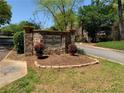 Attractive stone entrance sign for WoodChase and Coral Ridge private home communities at 574 Trillum Sw Ct, Marietta, GA 30008