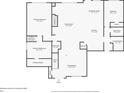 Detailed floor plan showcasing the first floor layout and dimensions at 6420 Beacon Station Dr, Cumming, GA 30041