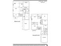 Detailed floor plan showcasing the 5-bedroom, 6-bath layout with 6568 sq ft on two levels at 407 Thunder Rd, Buford, GA 30518