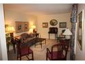 Traditional living room with floral patterned sofa and complementary decor at 2977 Karen Ln, Marietta, GA 30062