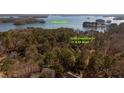 Aerial view of land for sale at 3235 Crestview Dr near Lake Lanier at 3235 Crestview Dr, Cumming, GA 30041