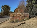 Bay Estate on Lanier brick sign at the entrance to the neighborhood at 3235 Crestview Dr, Cumming, GA 30041
