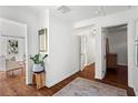 Bright entryway featuring hardwood floors and views into the living area and hallways at 756 Ormewood Se Ave, Atlanta, GA 30312