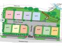 Community lot layout showcasing available properties, ideal for real estate planning and investment purposes at 155 Alcovy Ter, Alpharetta, GA 30009