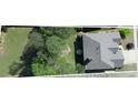 Aerial shot of home and yard with mature trees at 4125 Barnes Meadow Sw Rd, Smyrna, GA 30082