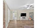 Bright living room featuring wood-look flooring and neutral paint at 63 Seminole Ne Rd, Cartersville, GA 30121