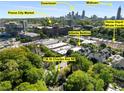 Aerial view of property in desirable neighborhood, close to shops, downtown and the Atlanta Beltline at 738 Saint Charles Ne Ave, Atlanta, GA 30306