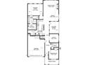 Detailed floor plan showcasing the layout, including the kitchen, bedrooms, owner's suite, and two-car garage at 1363 Cedarcrest Blvd, Acworth, GA 30101