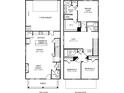 Detailed floor plan showcasing the layout of the home's first and second floors, including room dimensions at 4680 Hemingway Trl, Cumming, GA 30041
