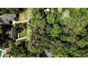 Aerial view of the property lot lines at 1164 Oldfield Rd, Decatur, GA 30030