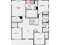 Second floor plan features a primary suite, bedrooms 2-4, two bathrooms, a loft and the laundry room at 3321 Burkston Pl, Buford, GA 30519