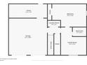 Layout of the ground floor featuring a Gathering room, garage, bedroom, and laundry room at 1501 Buckingham Pl, Stockbridge, GA 30281