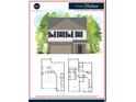 Illustration of the Hudson floor plan with 1873 square feet, 4 bedrooms, and 2.5 bathrooms at 558 Fairview Oak Place, Dallas, GA 30157