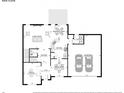 Floor plan of the main level featuring a kitchen, living room, dining room, office and garage at 2620 Nesbitt Crossing Way, Duluth, GA 30096