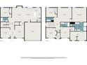 Detailed floor plan showcasing the layout of the home with room dimensions on both levels at 218 3Rd Ave, Avondale Estates, GA 30002