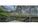 View from the deck overlooking the backyard and wooded area at 116 Laurel Ln, Social Circle, GA 30025