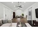 Spacious living room with vaulted ceiling, hardwood floors, and neutral decor at 360 New Jersey Nw Ave, Atlanta, GA 30314