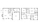 Detailed floor plan showcasing the layout of the home's two floors at 5103 Woodline View Ln, Auburn, GA 30011