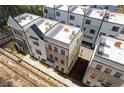 Aerial view of the home showing the modern exterior design and surrounding neighborhood at 1765 Beckham Ne Pl # 53, Atlanta, GA 30324