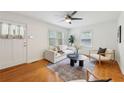Bright living room featuring hardwood floors, modern furniture and lots of natural light at 2864 White Oak Dr, Decatur, GA 30032
