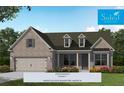 Soleil Belmont Park: Jefferson Elevation C home featuring a brick facade and dormer windows at 301 Sobeck Way, Canton, GA 30115
