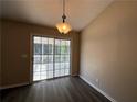 Cozy dining area featuring a sliding glass door to a deck or patio at 16 Grandview Ct, Powder Springs, GA 30127