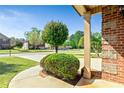Well maintained front yard featuring manicured shrubs and green lawns, enhancing the home's curb appeal at 532 Pelham Pl, Mcdonough, GA 30253