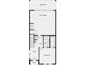 Second-floor floor plan with bedroom, bathroom, entry, and two-car garage at 108 Holt Ln, Lawrenceville, GA 30046