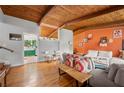Inviting living room boasts hardwood floors and open layout, creating an airy and welcoming atmosphere at 1188 Cedar Park Cir, Stone Mountain, GA 30083